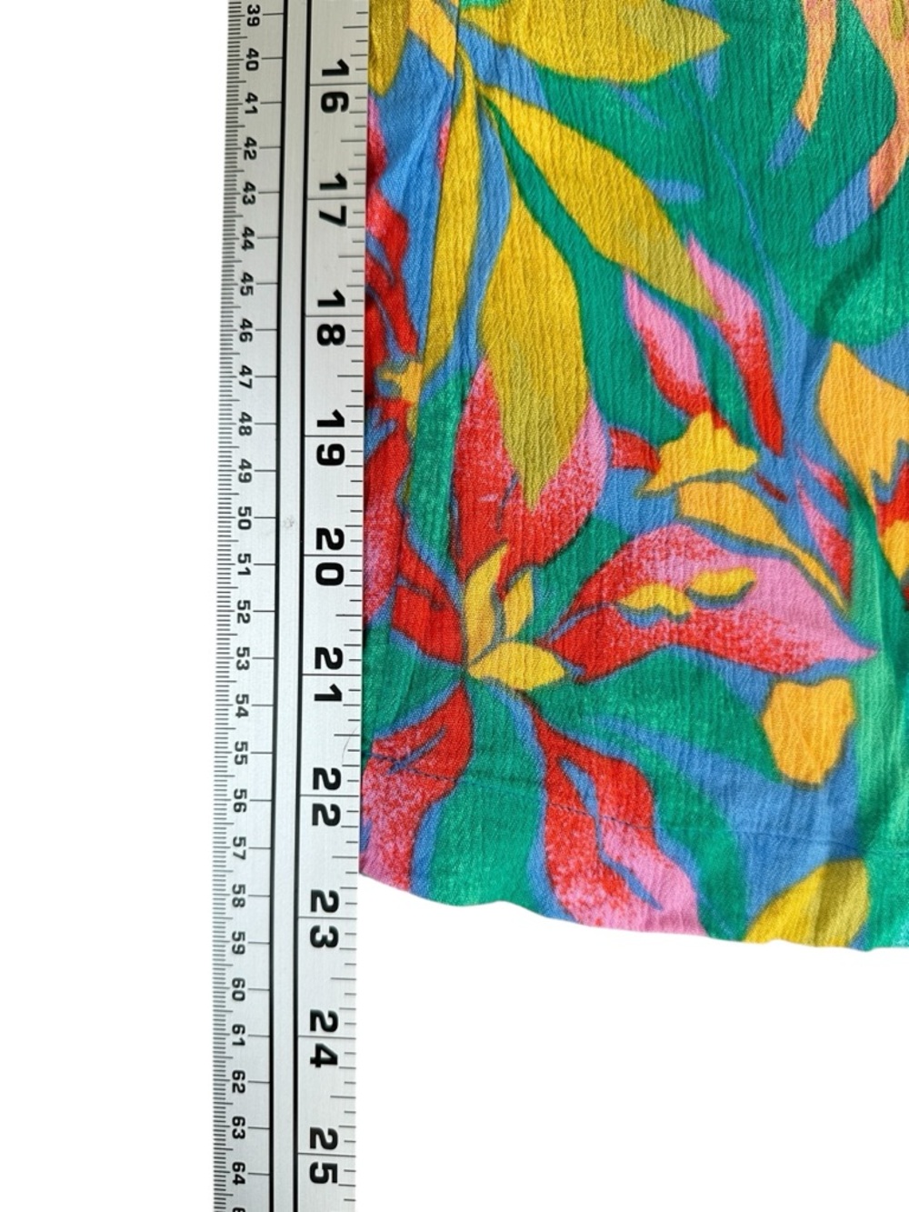 Billabong Tropical Wide Leg Teal Multi Color Pants Boho Beach Vacation Resort S - Picture 11 of 16